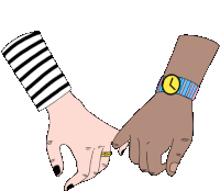 Couple Hold Pinkie Fingers Sticker - Milo And Dax Promise Hold Hands Stickers