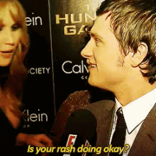 When Your Friend'S Talking To Their Crush GIF - Rash Jennifer Lawrence Josh Hutcherson GIFs