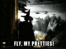 fly my pretties monkeys the wizard of oz wicked witch fly