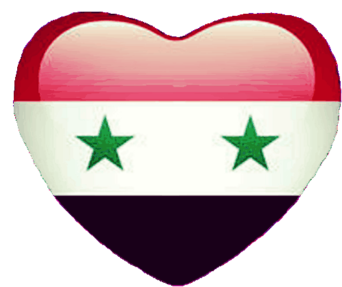 علمsyria Heart Of Syria Sticker