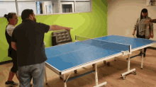 Ping Pong Table Tennis GIF - Ping Pong Table Tennis Blocked GIFs