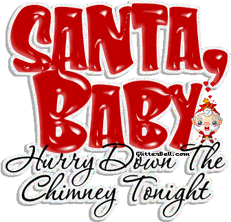Santa Baby Hurry Down The Chimney Sticker - Santa Baby Hurry Down The Chimney Singing Stickers