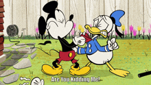 Mickey Mouse Donald Duck GIF - Mickey Mouse Donald Duck Are You Kidding Me GIFs