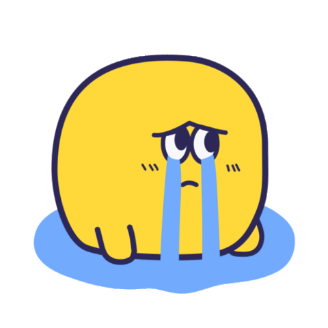 Heavy Tears Dissatisfied Sticker - Heavy Tears Dissatisfied Sorrowful Stickers