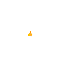 a yellow hand giving a thumbs up with stars around it and the words mantap in red
