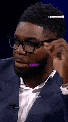 Micah Richards Funny Glasses GIF - Micah Richards Funny Glasses Ulc Today GIFs