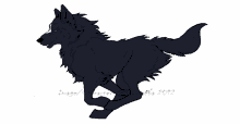 wolf running gifanimation