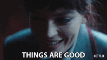 Things Are Good Maeve Wiley GIF - Things Are Good Maeve Wiley Emma Mackey GIFs