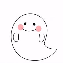cute ghost shocked scary surprised