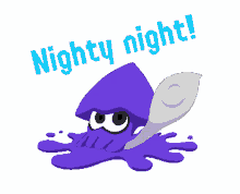bye good night splatoon splatoon2 squid