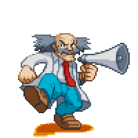 Dr Wily Yell Sticker - Dr Wily Yell Mvc Stickers