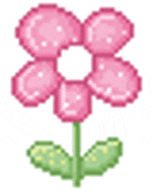 Pixel Art Pink Flower GIF - Pixel Art Pink Flower Plant GIFs