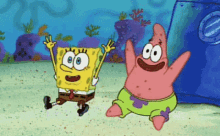 Spongebob Patrick GIF - Spongebob Patrick Celebration GIFs