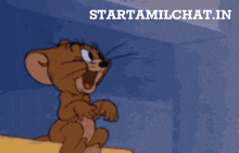 a picture of jerry from tom and jerry with the website starttamilchat.in