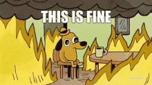 Dog On Fire Sticker This Is Fine Meme This Is Fine Meme Decal This Is Fine Meme Sticker This Is Fine 
