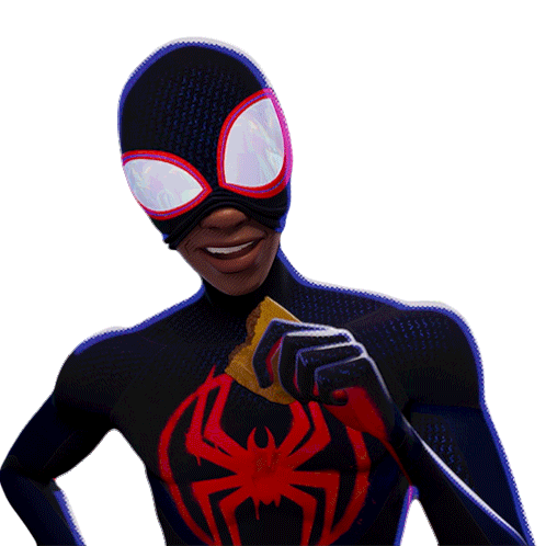 Laughing Miles Morales Sticker - Laughing Miles Morales Spider Man Stickers