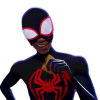 Laughing Miles Morales Sticker - Laughing Miles Morales Spider Man Stickers