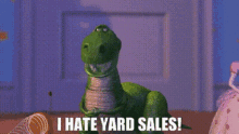 Toy Story Rex GIF - Toy Story Rex I Hate Yard Sales GIFs