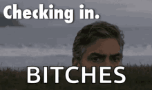 George Clooneu Checking In GIF - George Clooneu Checking In Stalk GIFs