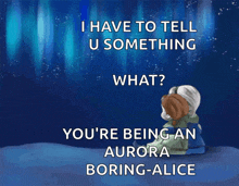 Anna And Elsa Aurora Borealis GIF