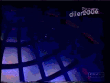 a purple and blue pixelated image with the year 2006 at the bottom