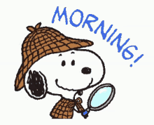 Good Morning Snoopy GIF - Good Morning Snoopy Investigator GIFs