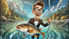 Geek Fishing Geeky Bite GIF - Geek Fishing Geeky Bite Fish Bite GIFs