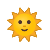 a yellow sun with a smiling face on it