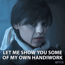 a netflix poster shows a girl with tears on her face