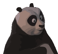 Confused Confused Panda Sticker