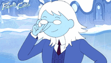 Glasses Down The Winter King GIF - Glasses Down The Winter King Adventure Time Fionna And Cake GIFs