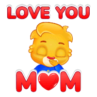 Mothers Day Mom Love You Mom Sticker