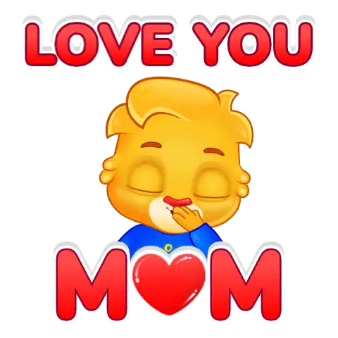 Mothers Day Mom Love You Mom Sticker - Mothers Day Mom Love You Mom Mommy Love You Stickers