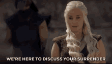 Game Of Thrones Discuss GIF - Game Of Thrones Discuss Surrender GIFs