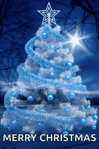 Christmas Tree Blue GIF - Christmas Tree Blue Merry Christmas ...