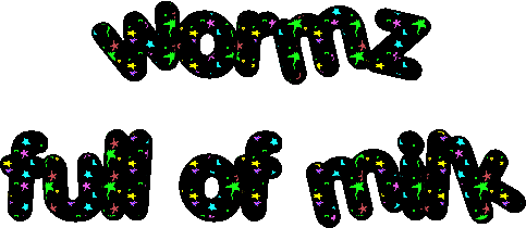 Colorful Glitter Sticker - Colorful Glitter Worms Stickers