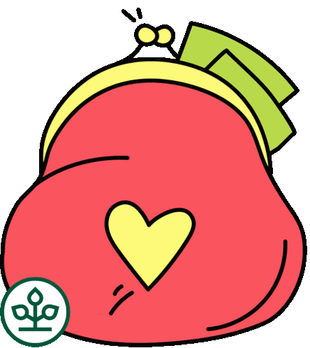 Love Heart Sticker - Love Heart Money Stickers