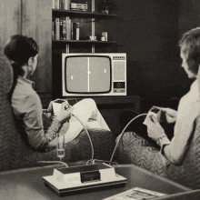 Vintage 80s GIF - Vintage 80s Playing Games GIFs