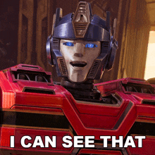 I Can See That Optimus Prime GIF - I Can See That Optimus Prime Orion Pax GIFs