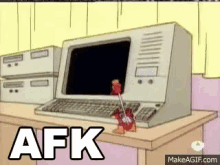 Afk GIF - Afk Simpsons GIFs