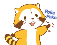 Poke Raccoon Sticker - Poke Raccoon Rascal Stickers