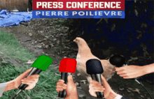 Pierre Poilievre Poilievre Press Conference GIF - Pierre Poilievre Poilievre Press Conference Poilievre Chicken GIFs