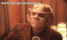 Rule 60 Keep Your Lies Consistent GIF - Rule 60 Keep Your Lies Consistent Star Trek GIFs
