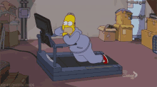 Fitspo GIF - Homersimpson Thesimpsons Treadmill GIFs
