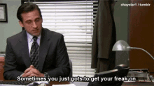 Michael Scott Sometimes You Just Gots To Get Your Freak On GIF
