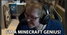 Im A Minecraft Genius Genius GIF - Im A Minecraft Genius Genius Brilliant GIFs