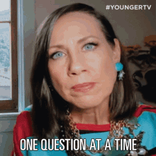 One Question At A Time Diana Trout GIF - One Question At A Time Diana Trout Younger GIFs