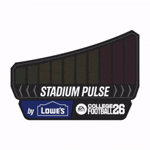 a logo for stadium pulse college football 26
