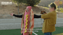 This Is The Way You Celebrate With A Weenie Dog Cesar Millan GIF - This Is The Way You Celebrate With A Weenie Dog Cesar Millan Cesar Millan Better Human Better Dog GIFs