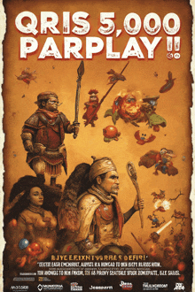 a poster for a game called qris 5000 parplay